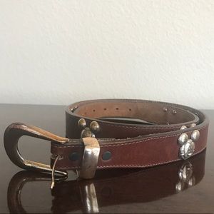 Brighton Vintage Disney Mickey Mouse Leather Belt